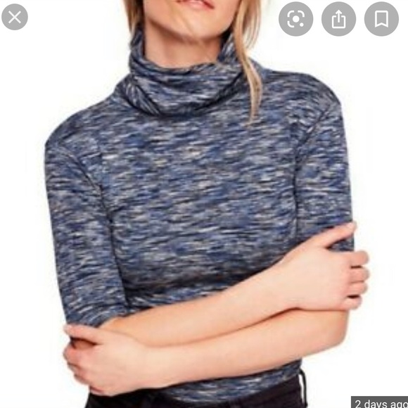Free People Sunshine Space Dyed Turtleneck